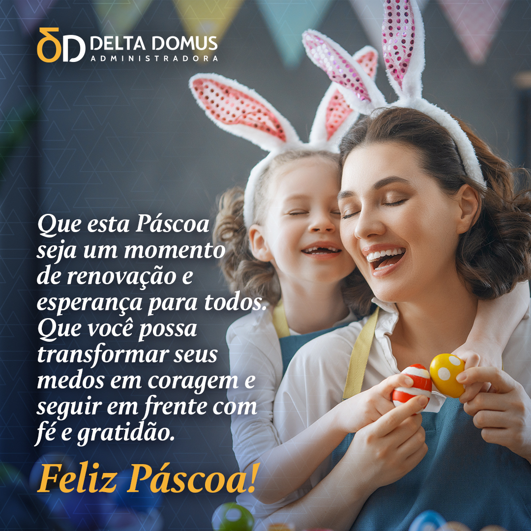 Que esta Páscoa seja um momento de renovação e esperança para todos. Que você possa transformar seus medos em coragem e seguir em frente com fé e gratidão. Feliz Páscoa!